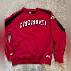 #26 CINCINNATI REDS windbreaker (STITCHES) size large baseball pullover